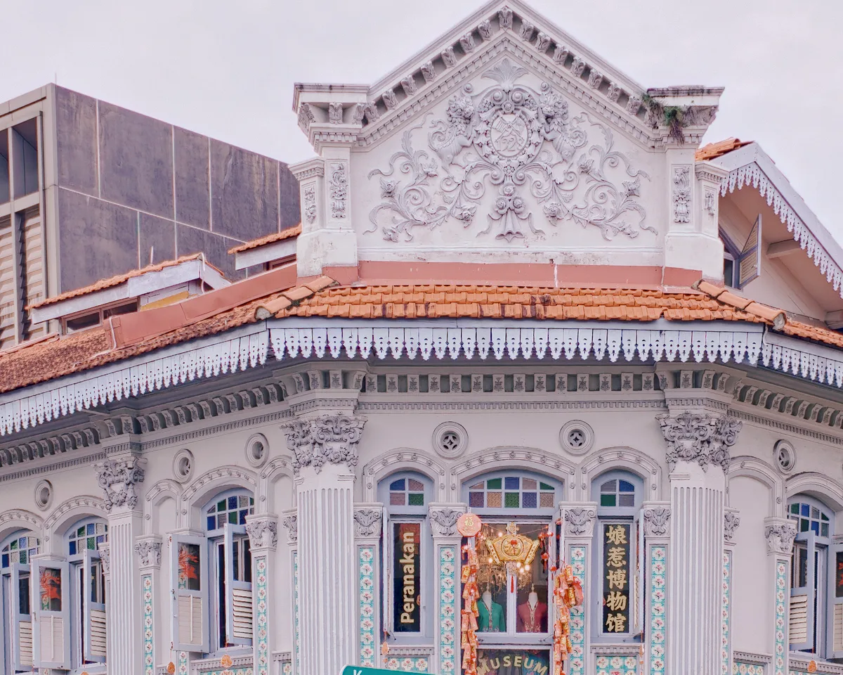 Ornate Peranakan museum facade on Koon Seng Road in Joo Chiat